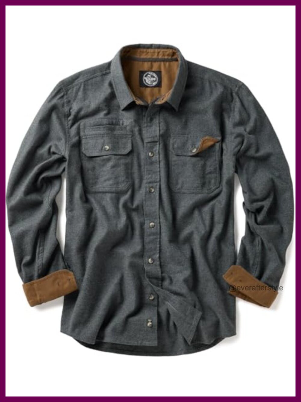CQR Men's 100% Cotton Button Down Flannel Shirt Long Sleeve